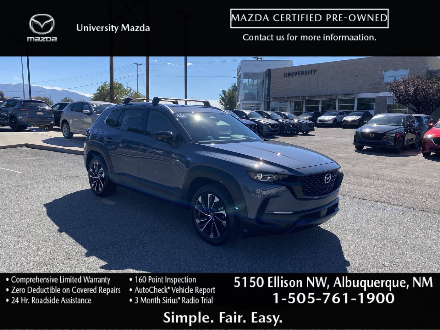 2025 Mazda CX-50 Hybrid Premium Plus — SUV — 3,098 mi — Albuquerque, NM