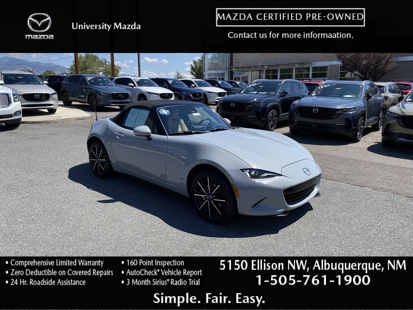 2024 Mazda MX-5 Miata Grand Touring — Convertible — 2,827 mi — Albuquerque, NM