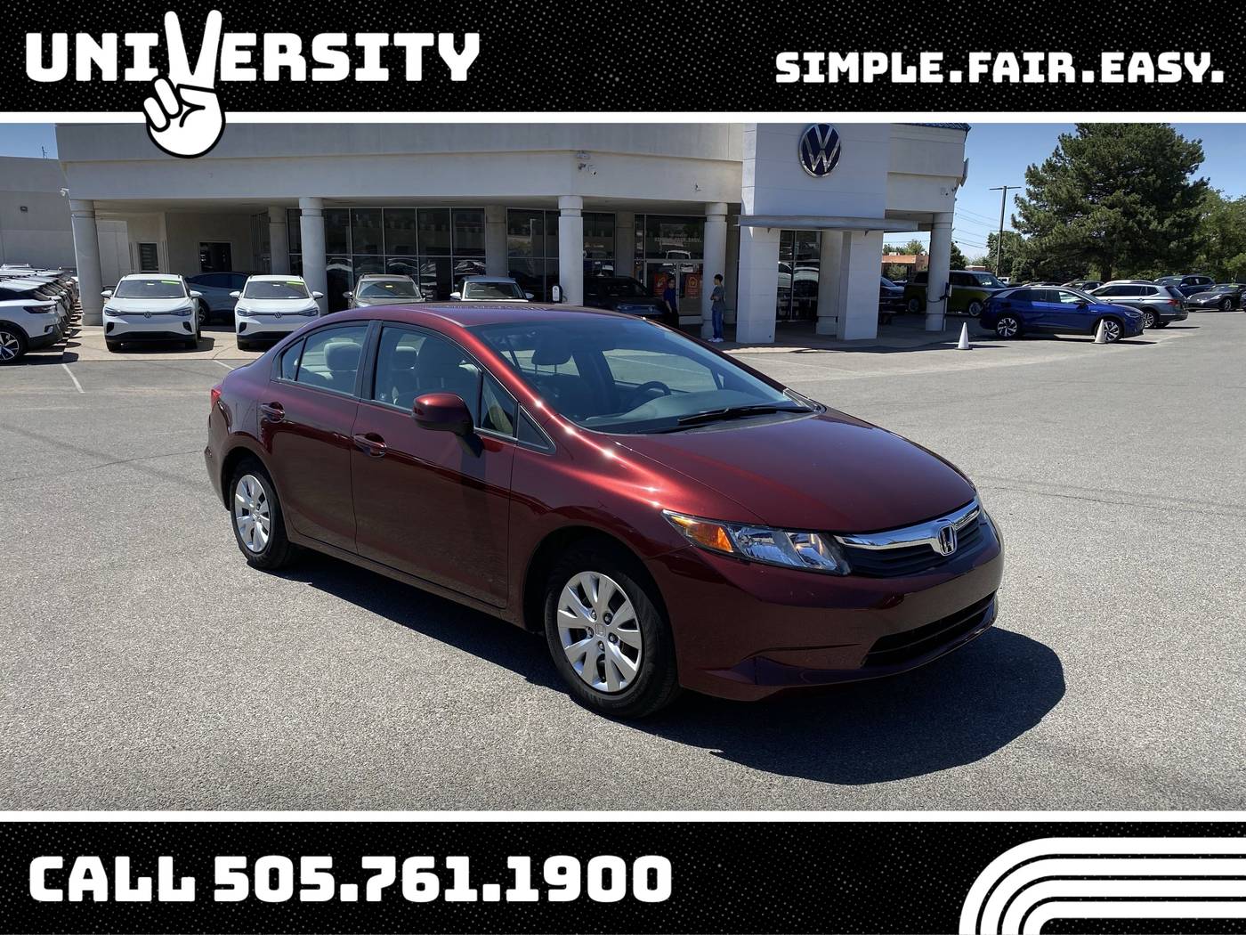 2012 Honda Civic LX — Sedan — 59,180 mi — Albuquerque, NM