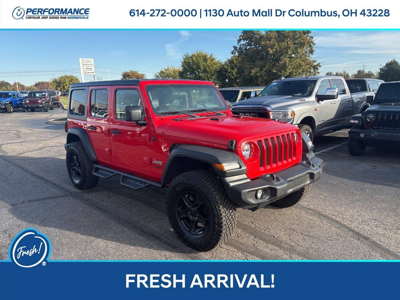 2020 Jeep Wrangler Sport S — SUV — 81,173 mi — Columbus, OH