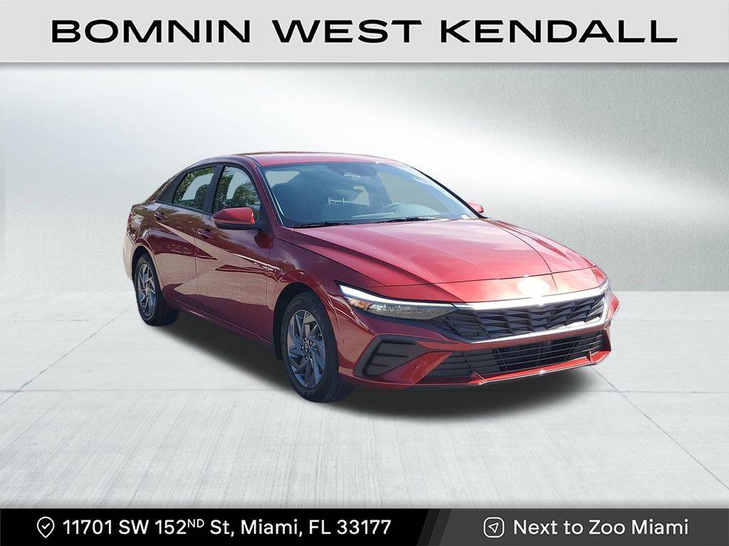 2024 Hyundai Elantra Hybrid Blue — Sedan — 12,506 mi — Miami, FL