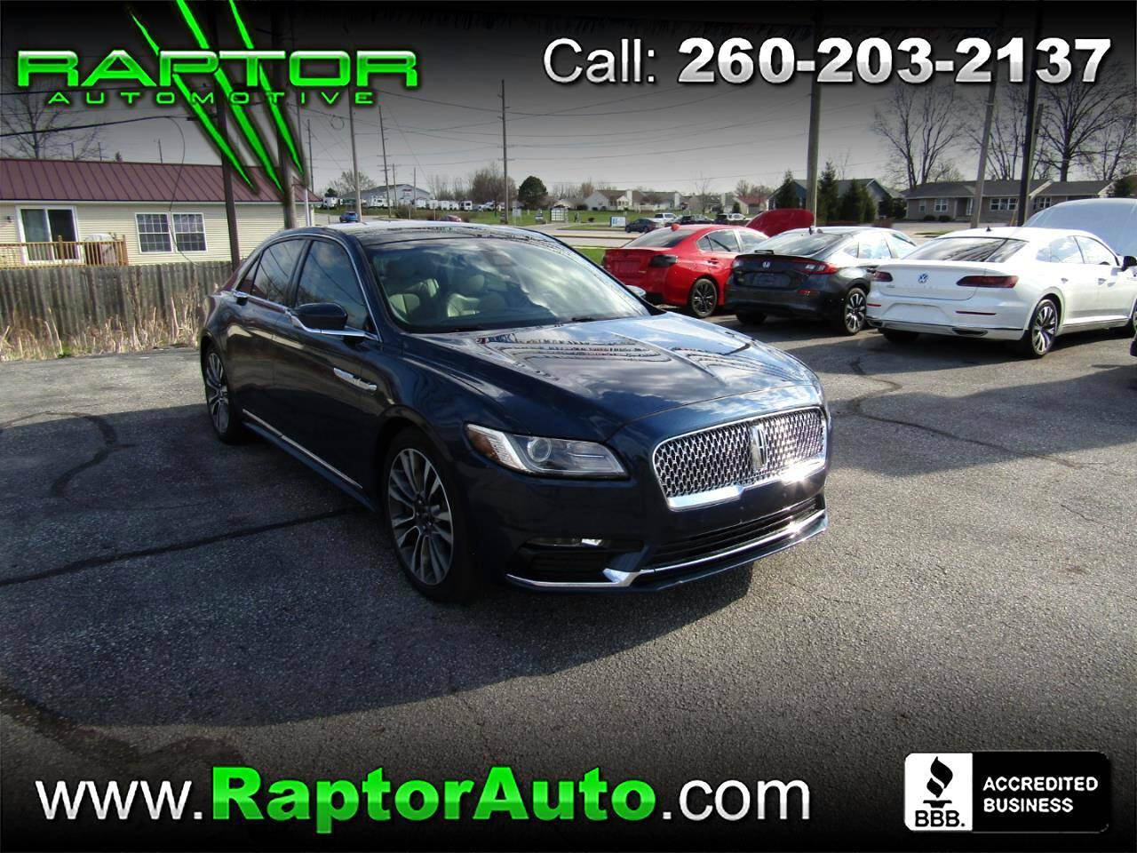 2017 Lincoln Continental Reserve — Sedan — 70,587 mi — Fort Wayne, IN