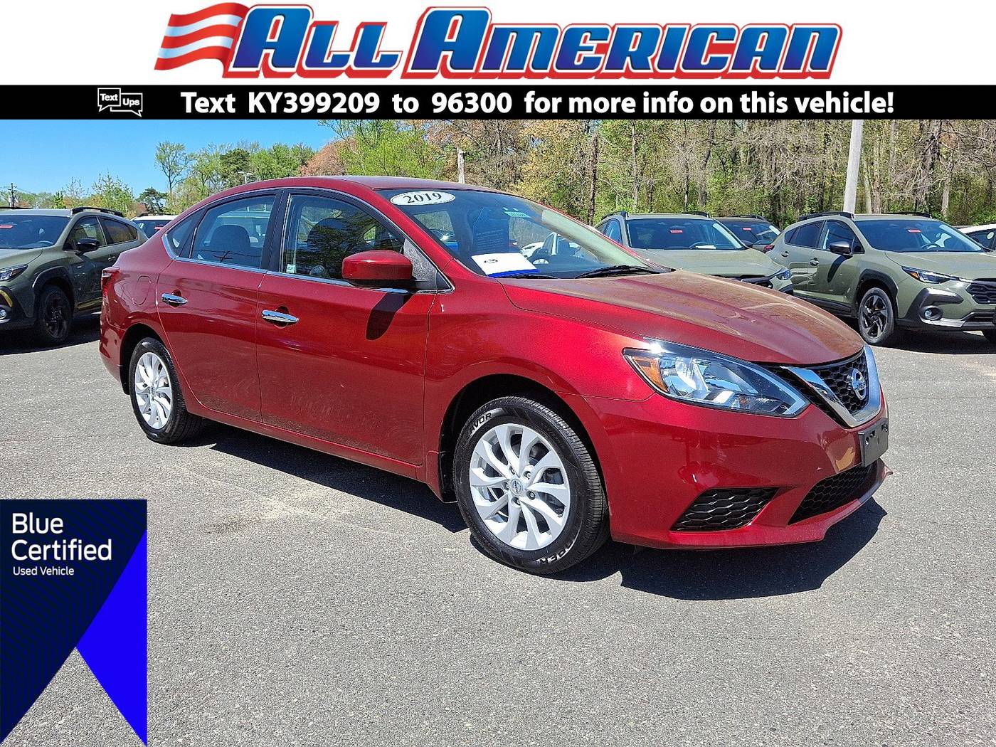 2019 Nissan Sentra SV — Sedan — 46,568 mi — Old Bridge, NJ