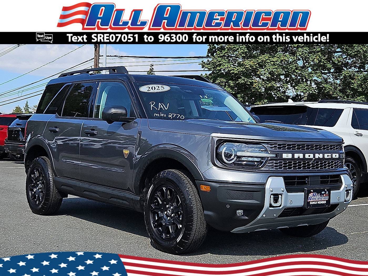 2025 Ford Bronco Sport Badlands — SUV — 2,767 mi — Old Bridge, NJ