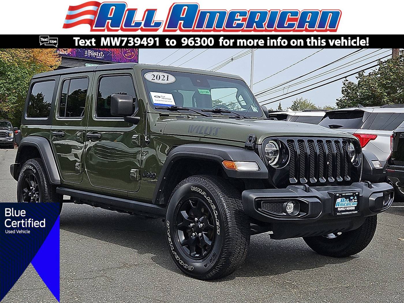 2021 Jeep Wrangler Willys — SUV — 42,664 mi — Old Bridge, NJ