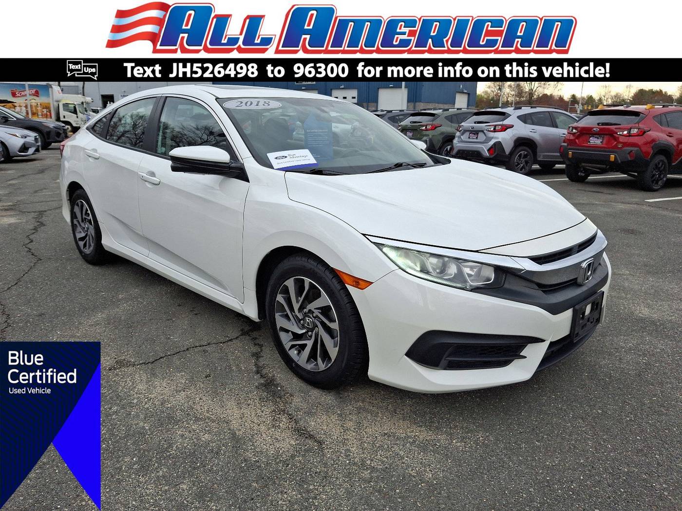 2018 Honda Civic EX — Sedan — 28,223 mi — Old Bridge, NJ
