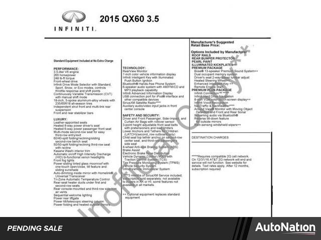 2015 INFINITI QX60 3.5 — SUV — 170,134 mi — Cerritos, CA
