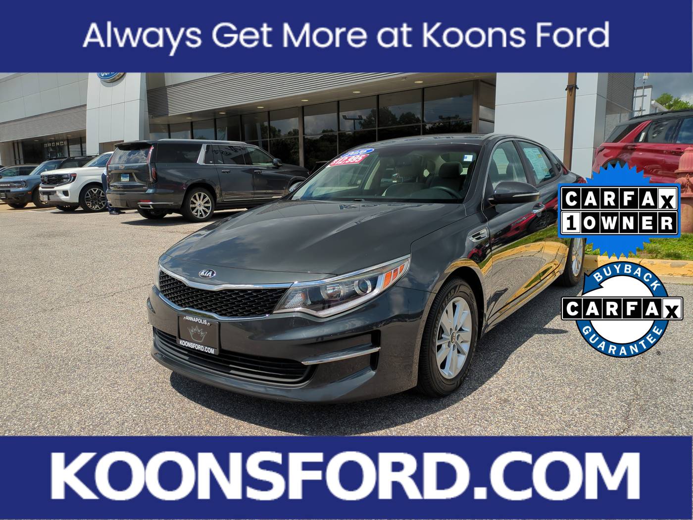2016 Kia Optima LX — Sedan — 63,318 mi — Annapolis, MD