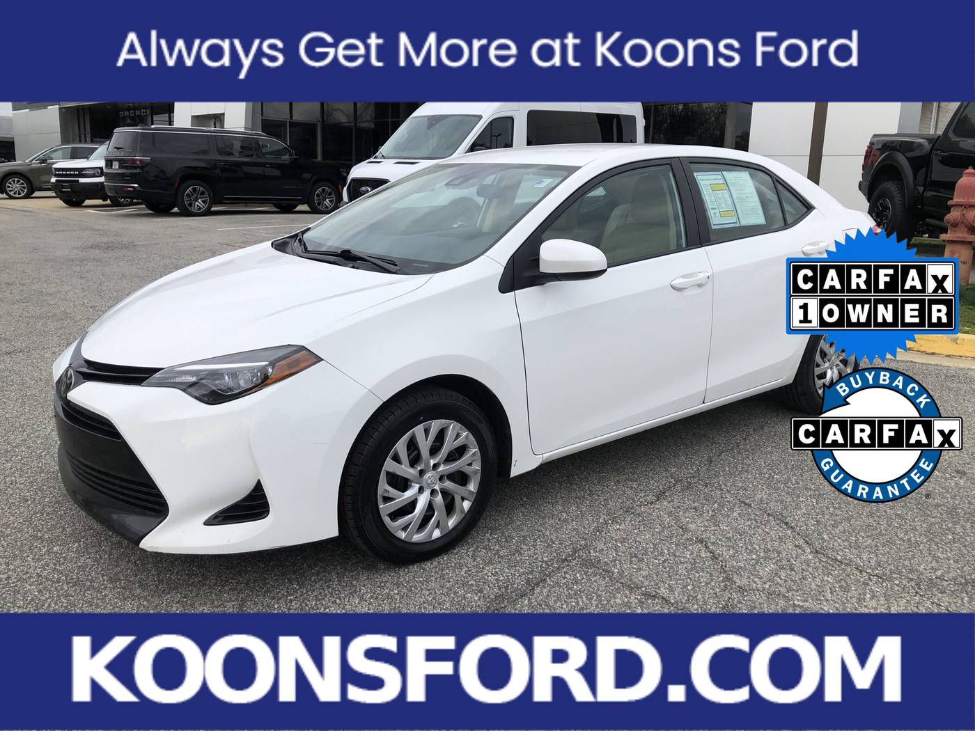 2017 Toyota Corolla LE — Sedan — 128,053 mi — Annapolis, MD