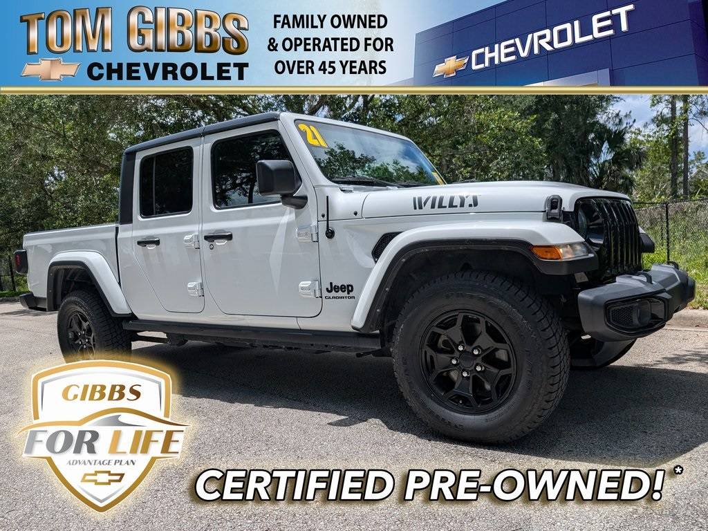 2021 Jeep Gladiator Willys — Pickup Truck — 39,562 mi — Palm Coast, FL