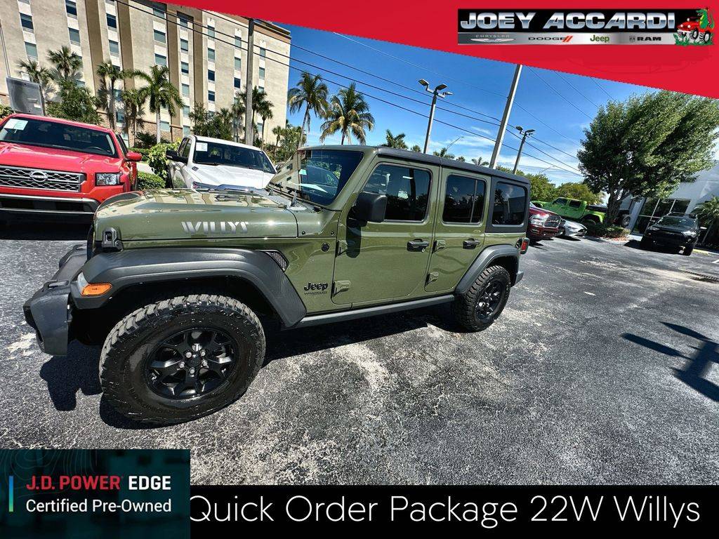 2021 Jeep Wrangler Willys — SUV — 45,351 mi — Pompano Beach, FL