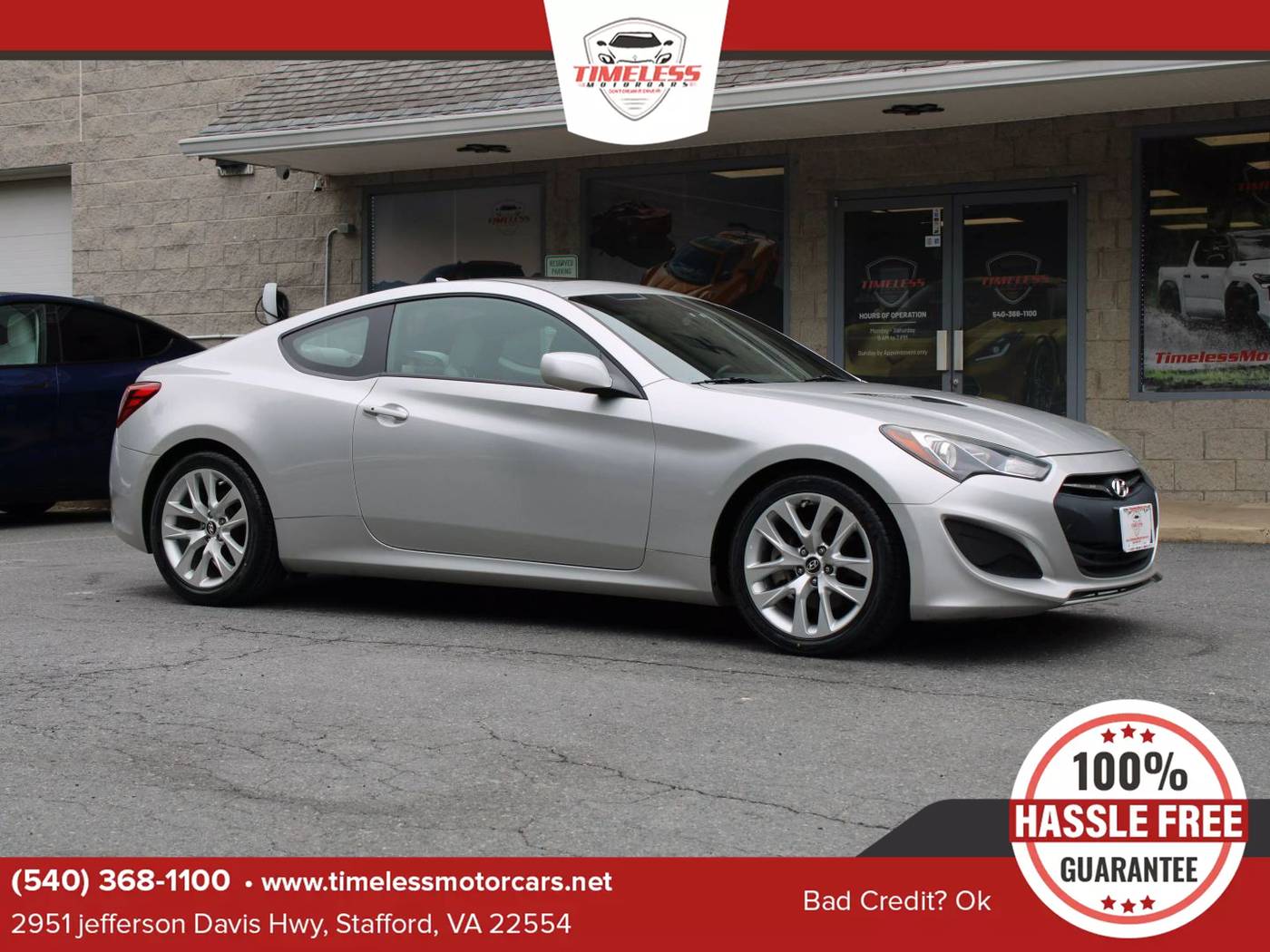 2013 Hyundai Genesis Coupe 2.0T Premium — Coupe — 25,944 mi — Stafford, VA