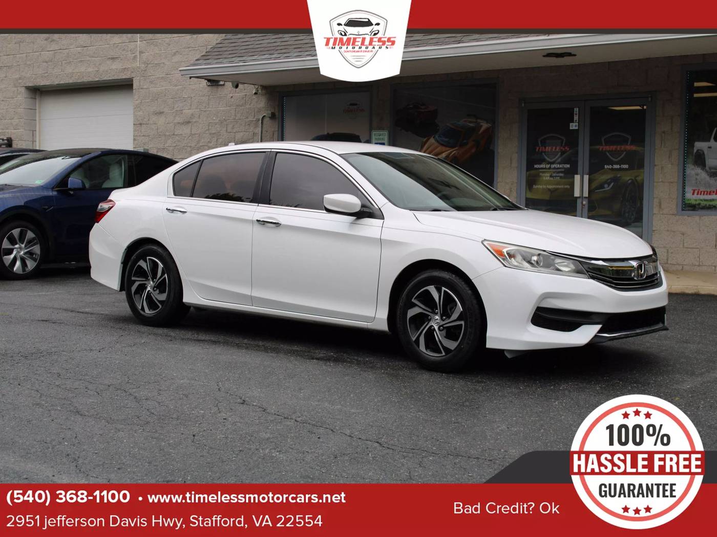 2017 Honda Accord LX — Sedan — 84,904 mi — Stafford, VA
