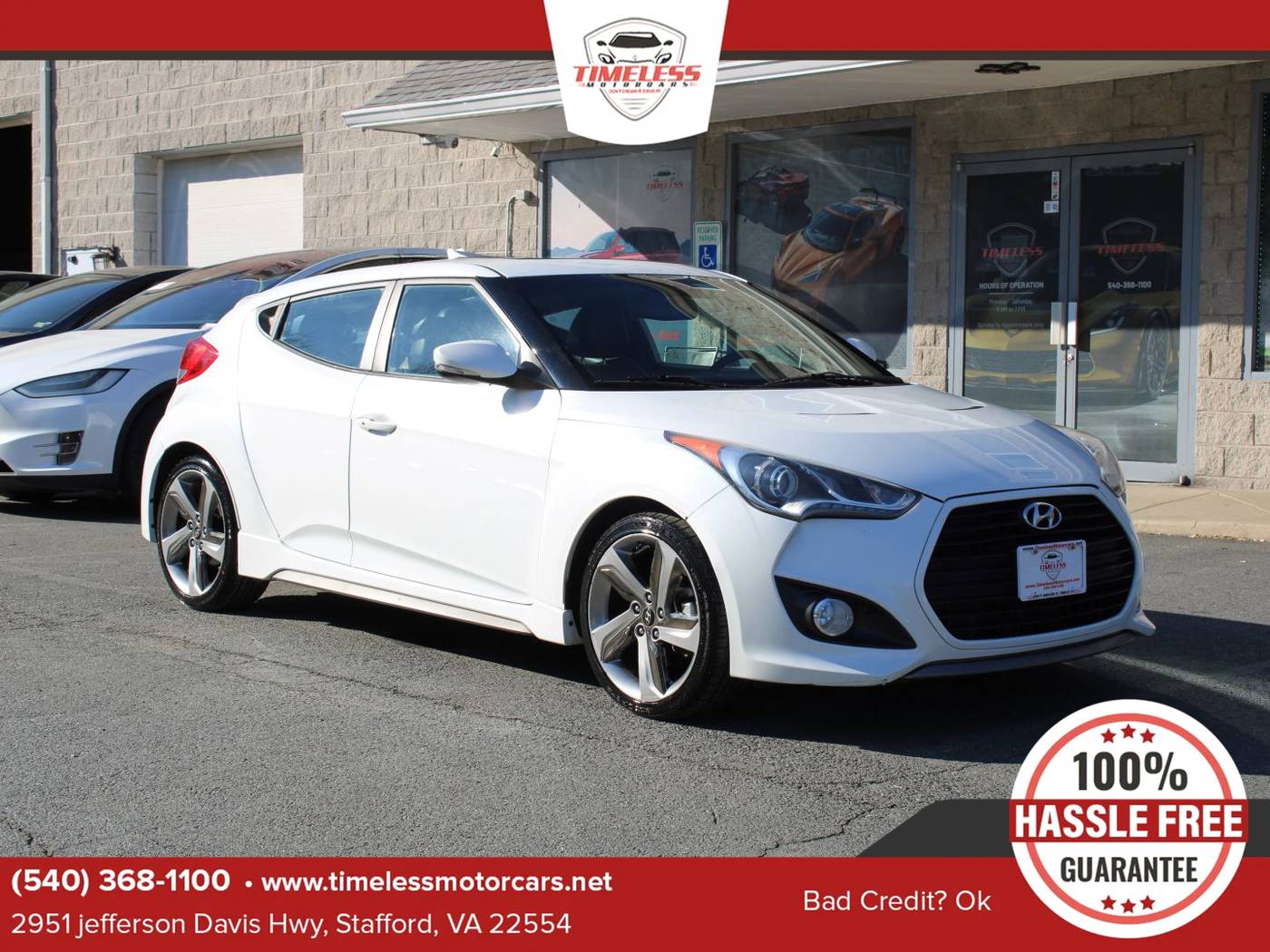 2013 Hyundai Veloster Turbo — Hatchback — 81,279 mi — Stafford, VA