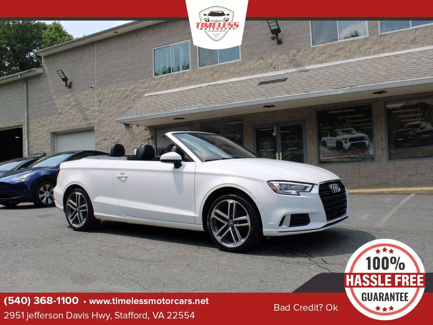 2019 Audi A3 Premium — Convertible — 65,434 mi — Stafford, VA