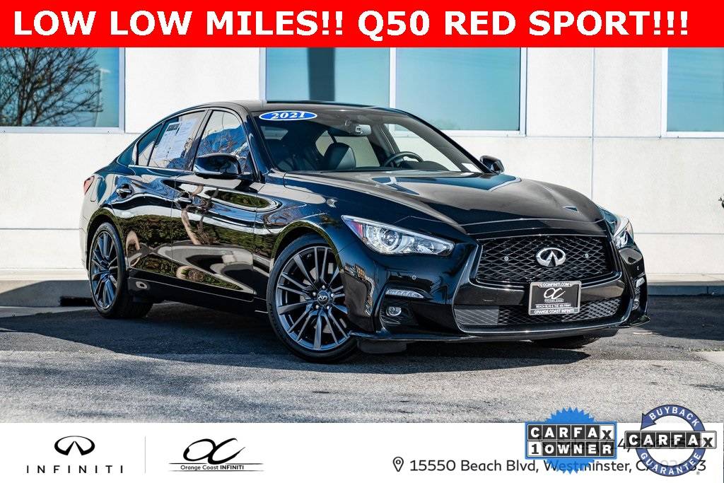 2021 INFINITI Q50 RED SPORT 400 — Sedan — 17,390 mi — Westminster, CA