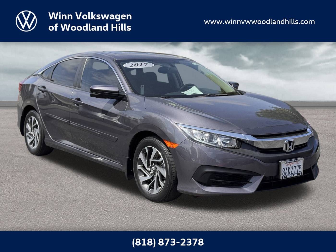2017 Honda Civic EX — Sedan — 52,561 mi — Woodland Hills, CA