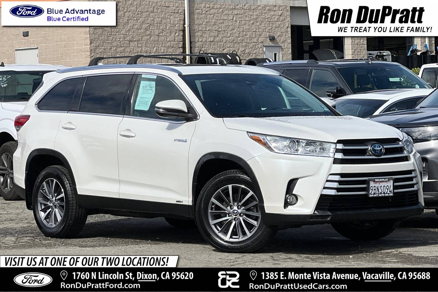 2019 Toyota Highlander Hybrid XLE — SUV — 57,824 mi — Dixon, CA