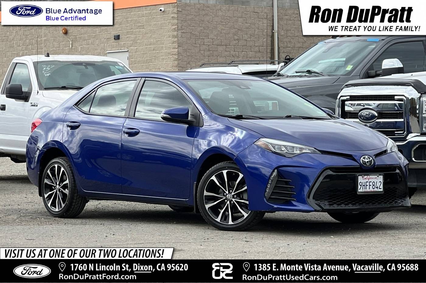 2017 Toyota Corolla SE — Sedan — 33,376 mi — Dixon, CA
