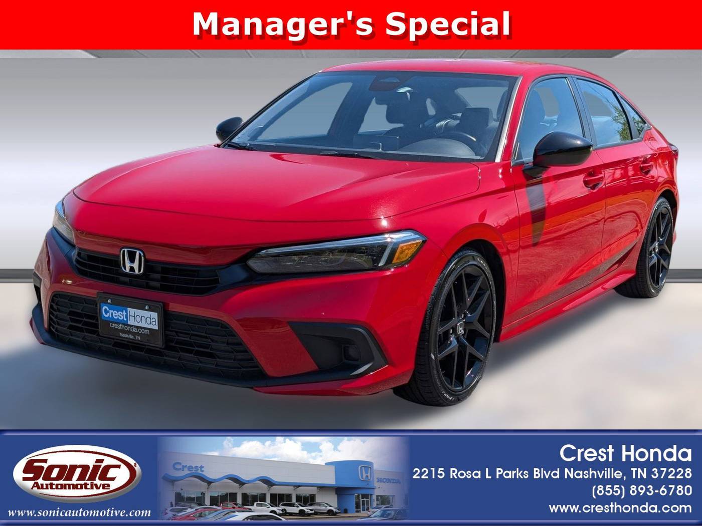 2024 Honda Civic Sport — Sedan — 43,458 mi — Nashville, TN