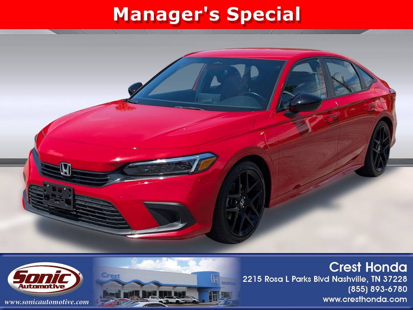 2024 Honda Civic Sport — Sedan — 43,545 mi — Nashville, TN