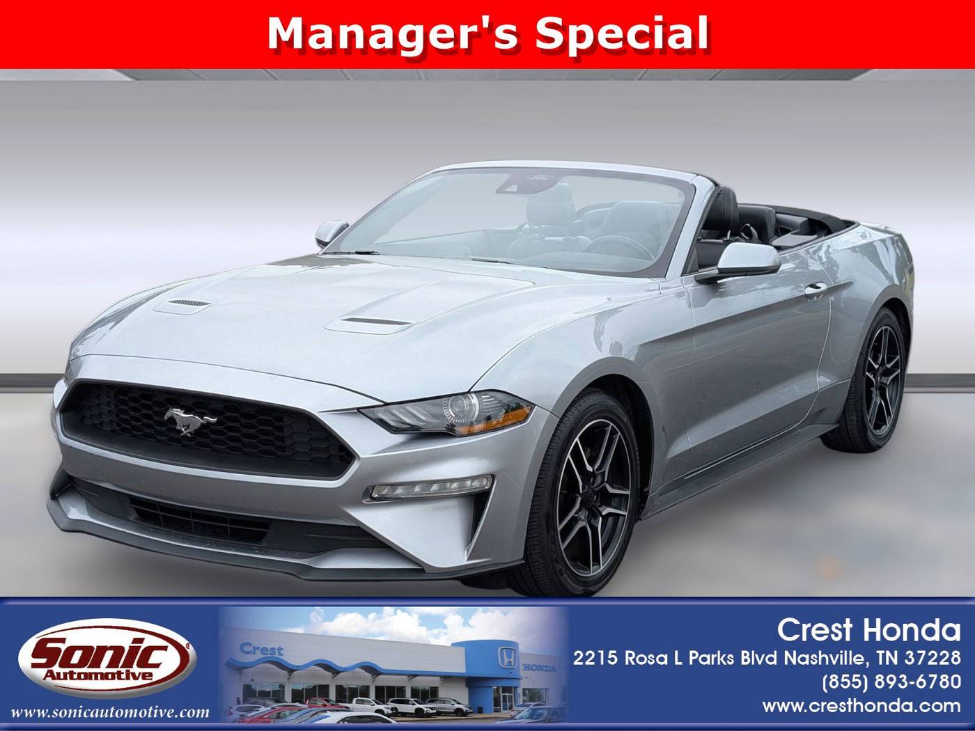 2023 Ford Mustang EcoBoost — Convertible — 45,641 mi — Nashville, TN