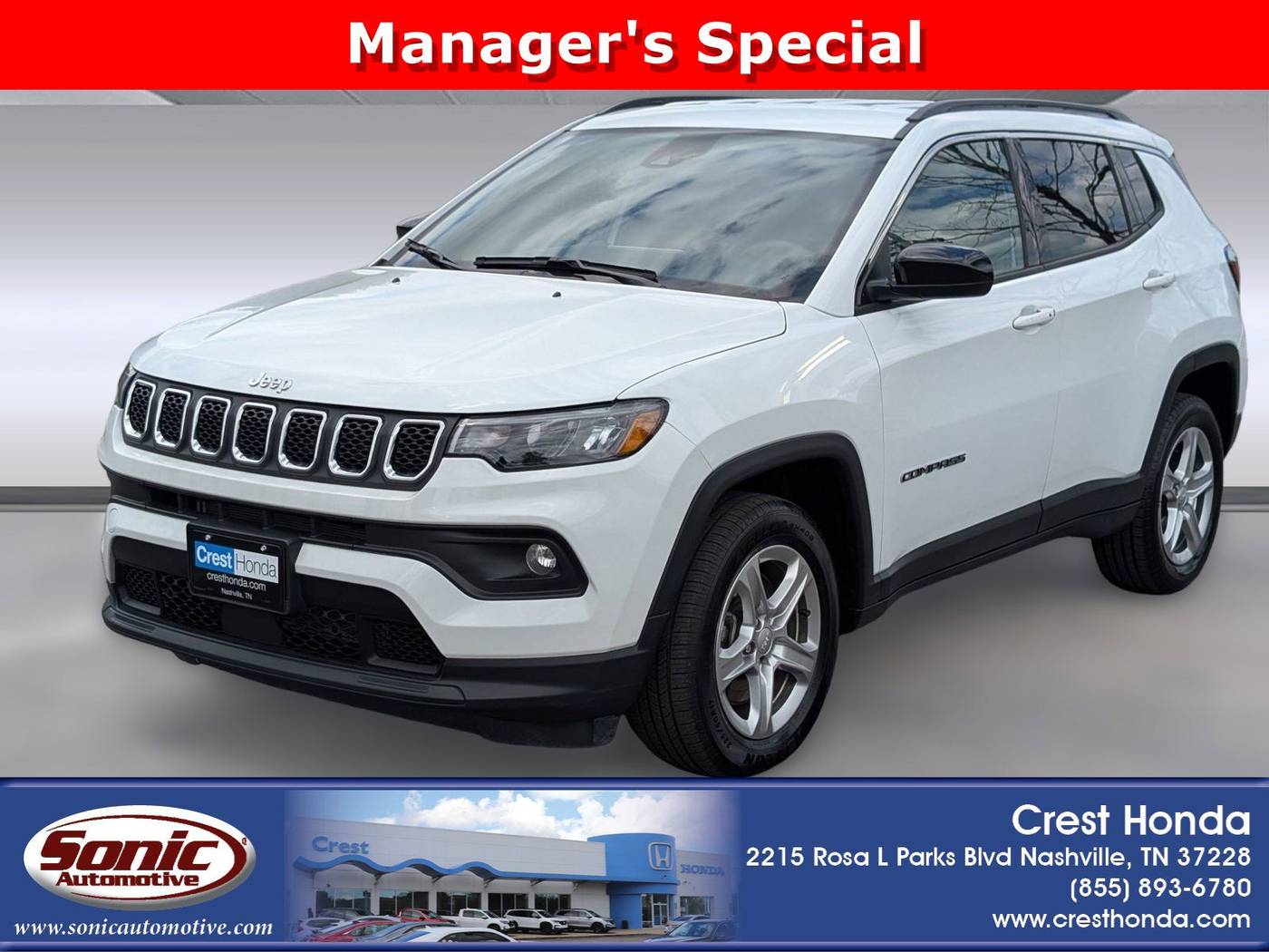 2023 Jeep Compass Latitude — SUV — 47,693 mi — Nashville, TN