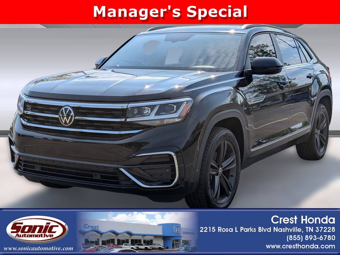 2021 Volkswagen Atlas Cross Sport SE with Technology R-Line — SUV — 73,247 mi — Nashville, TN