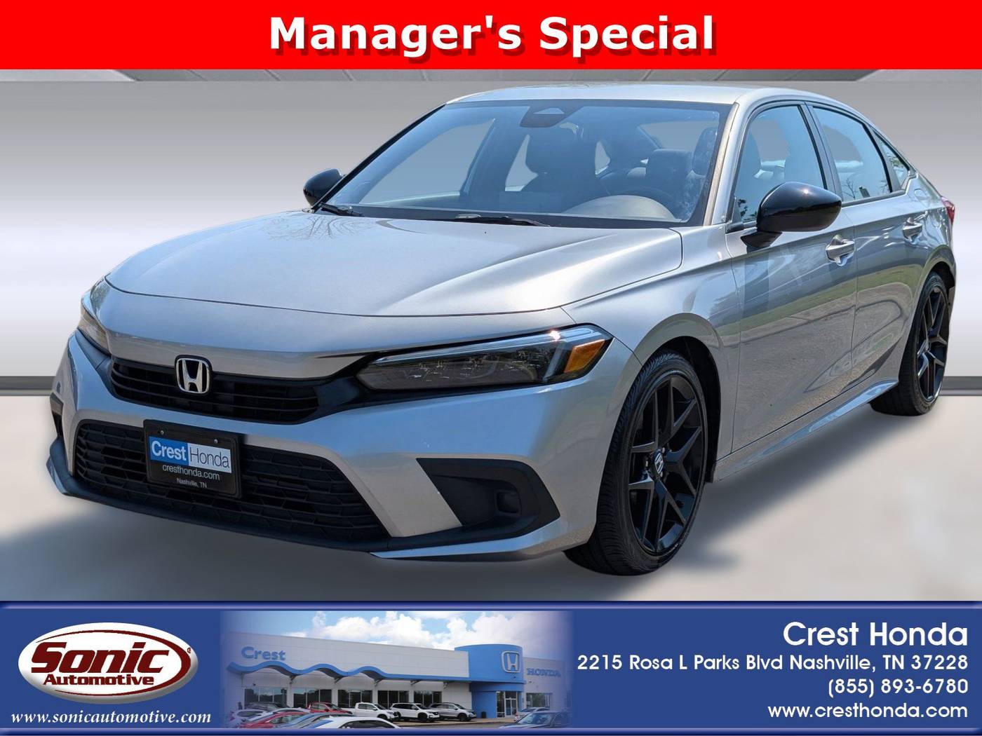 2024 Honda Civic Sport — Sedan — 43,889 mi — Nashville, TN