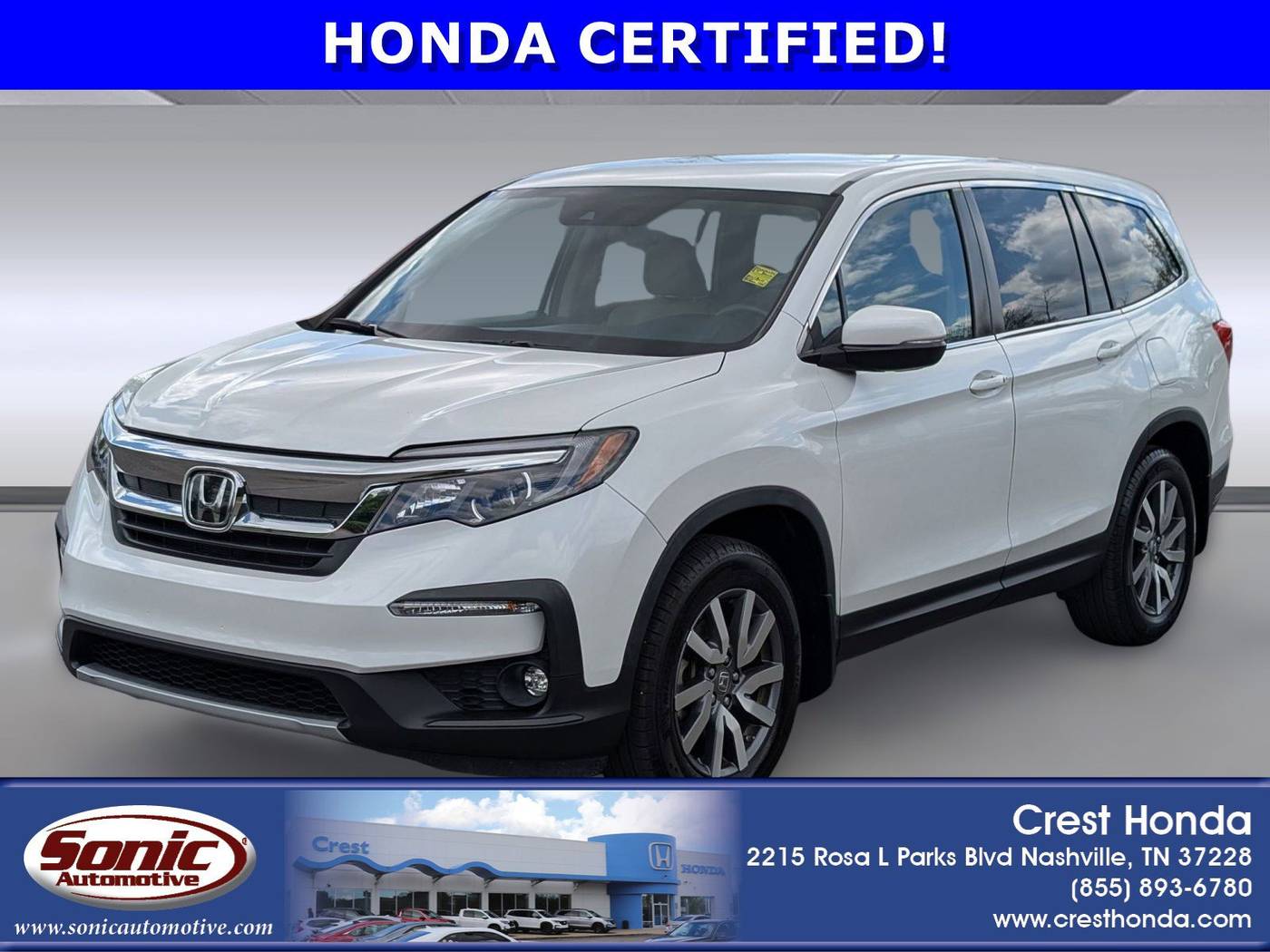 2021 Honda Pilot EX — SUV — 74,109 mi — Nashville, TN