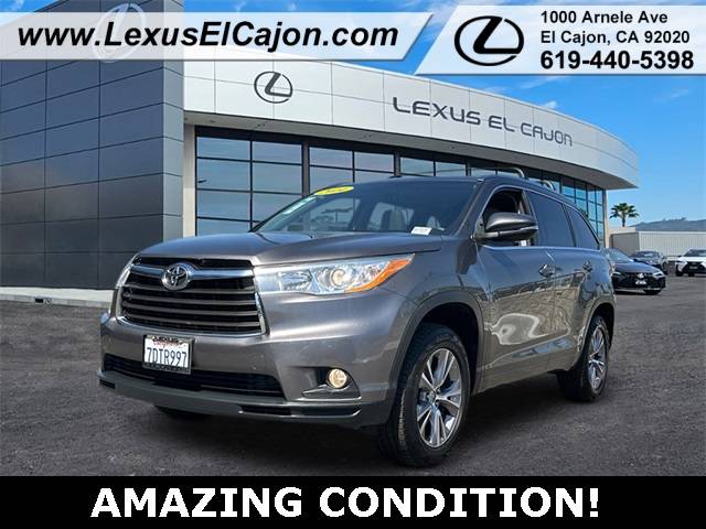 2014 Toyota Highlander XLE — SUV — 105,765 mi — El Cajon, CA