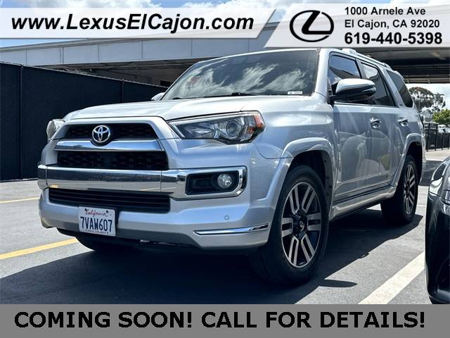 2016 Toyota 4Runner Limited — SUV — 102,425 mi — El Cajon, CA