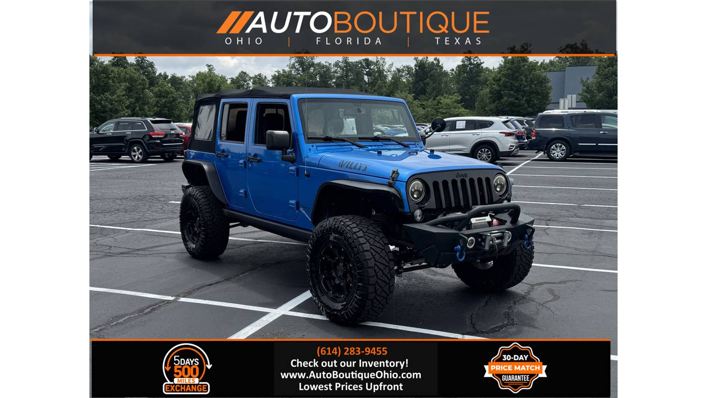 2016 Jeep Wrangler Willys Wheeler — SUV — 65,734 mi — Columbus, OH