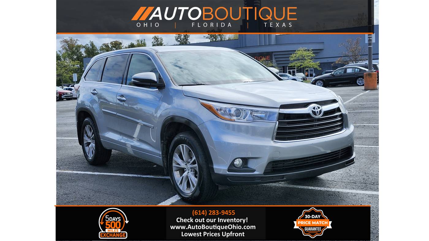 2015 Toyota Highlander LE V6 — SUV — 163,098 mi — Columbus, OH