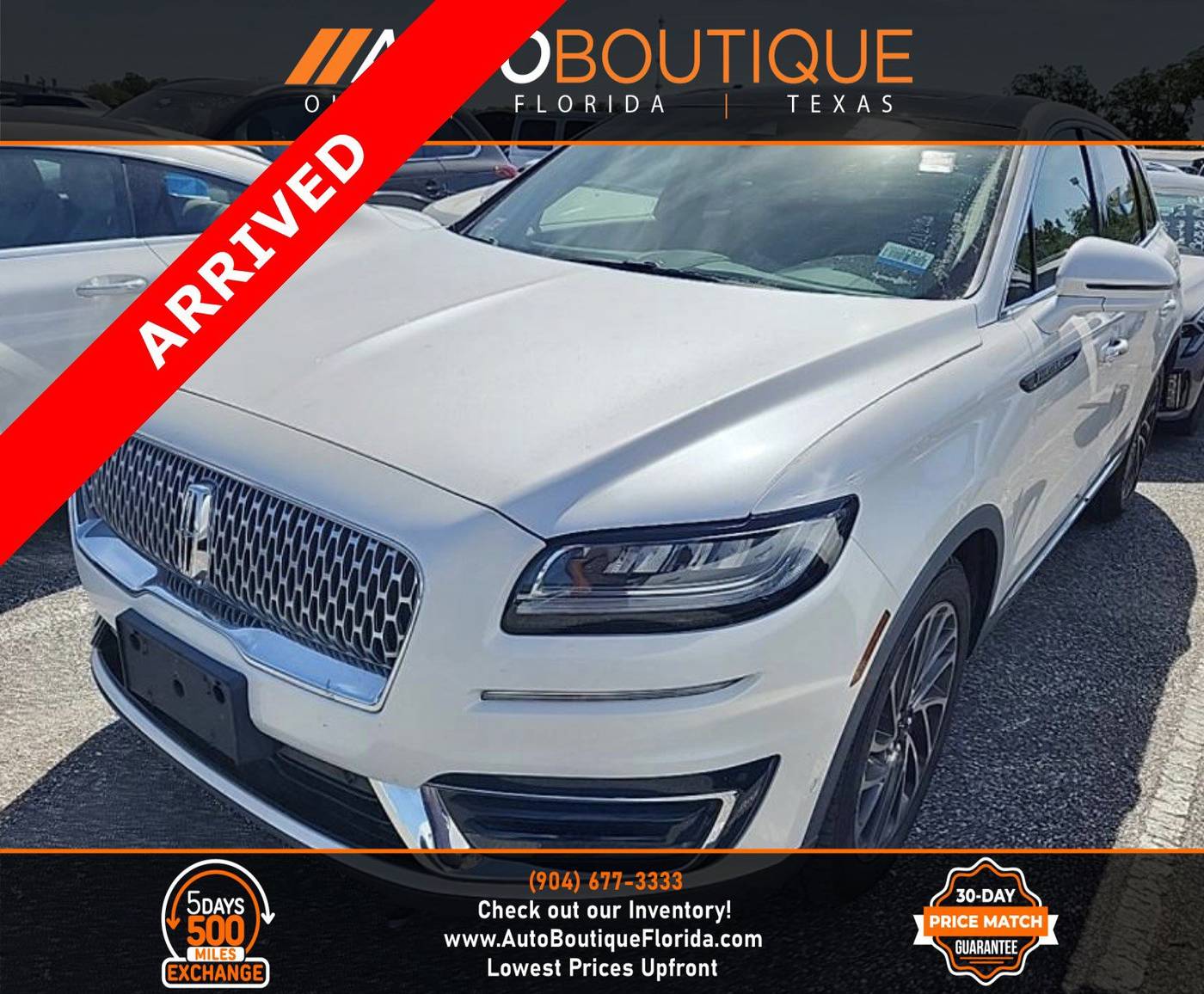 2019 Lincoln Nautilus Reserve — SUV — 106,256 mi — Jacksonville, FL