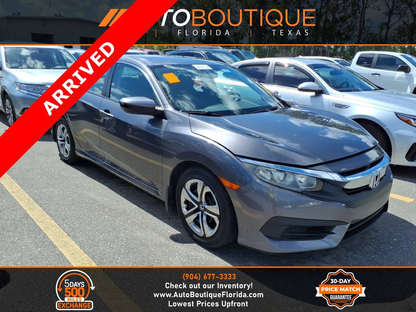 2016 Honda Civic LX — Sedan — 65,321 mi — Jacksonville, FL