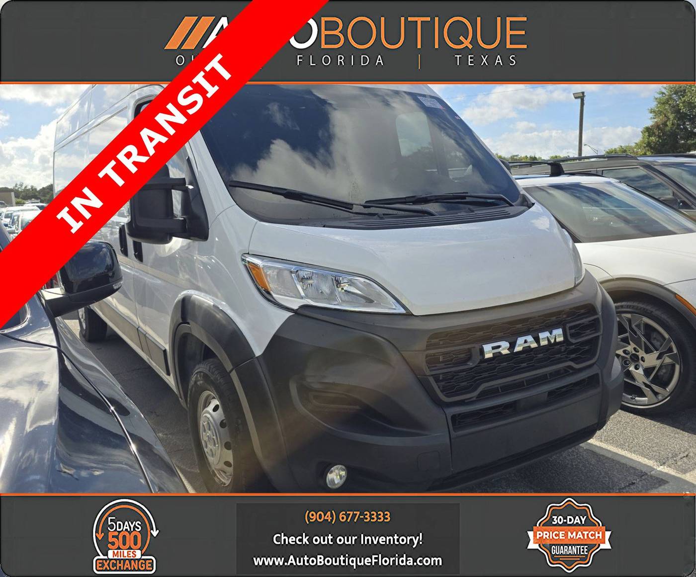 2023 Ram ProMaster Cargo Van 3500 — Cargo Van — 127,201 mi — Jacksonville, FL