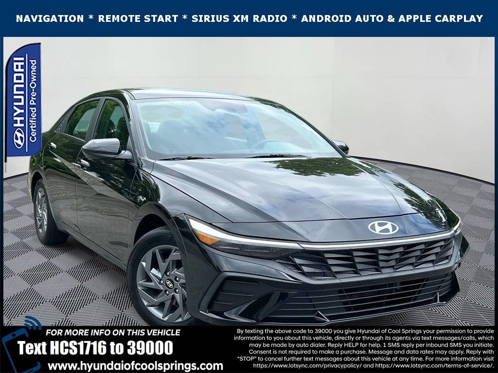 2024 Hyundai Elantra Hybrid Blue — Sedan — 12,272 mi — Franklin, TN