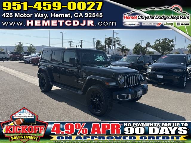 2022 Jeep Wrangler Sahara 4xe — SUV — 93,584 mi — Hemet, CA