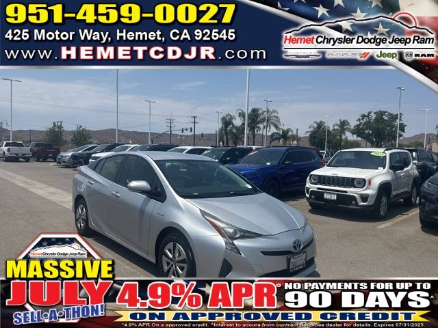 2016 Toyota Prius Four — Hatchback — 68,365 mi — Hemet, CA