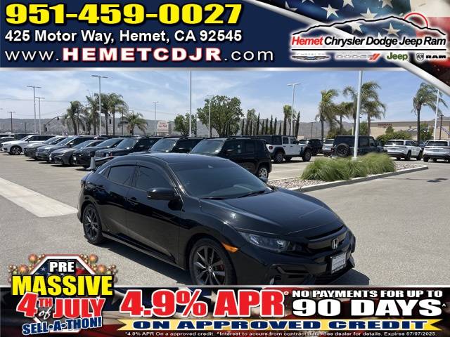 2020 Honda Civic EX — Hatchback — 78,303 mi — Hemet, CA