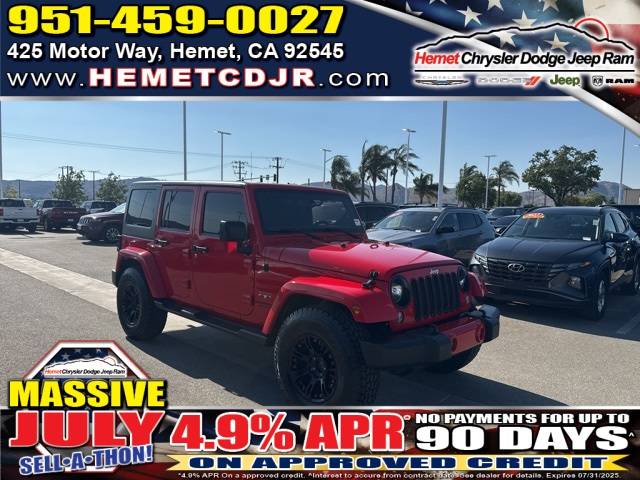 2016 Jeep Wrangler Sahara — SUV — 81,992 mi — Hemet, CA