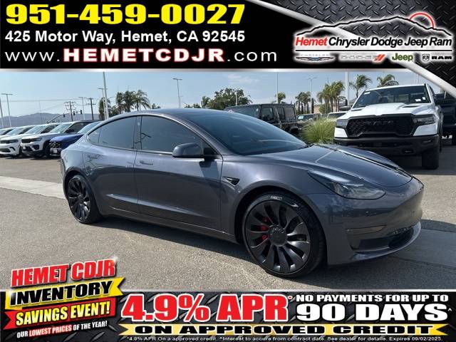 2023 Tesla Model 3 Performance — Sedan — 25,675 mi — Hemet, CA