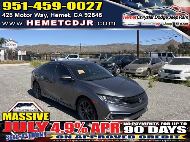 2019 Honda Civic EX-L — Sedan — 52,889 mi — Hemet, CA
