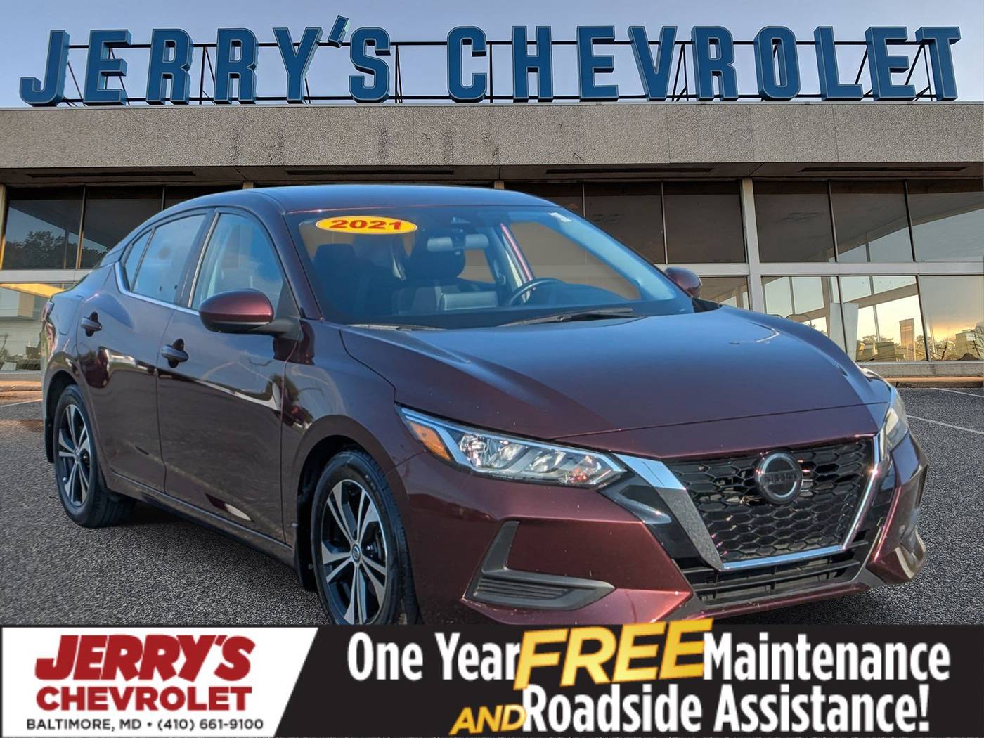 2021 Nissan Sentra SV — Sedan — 60,860 mi — Baltimore, MD
