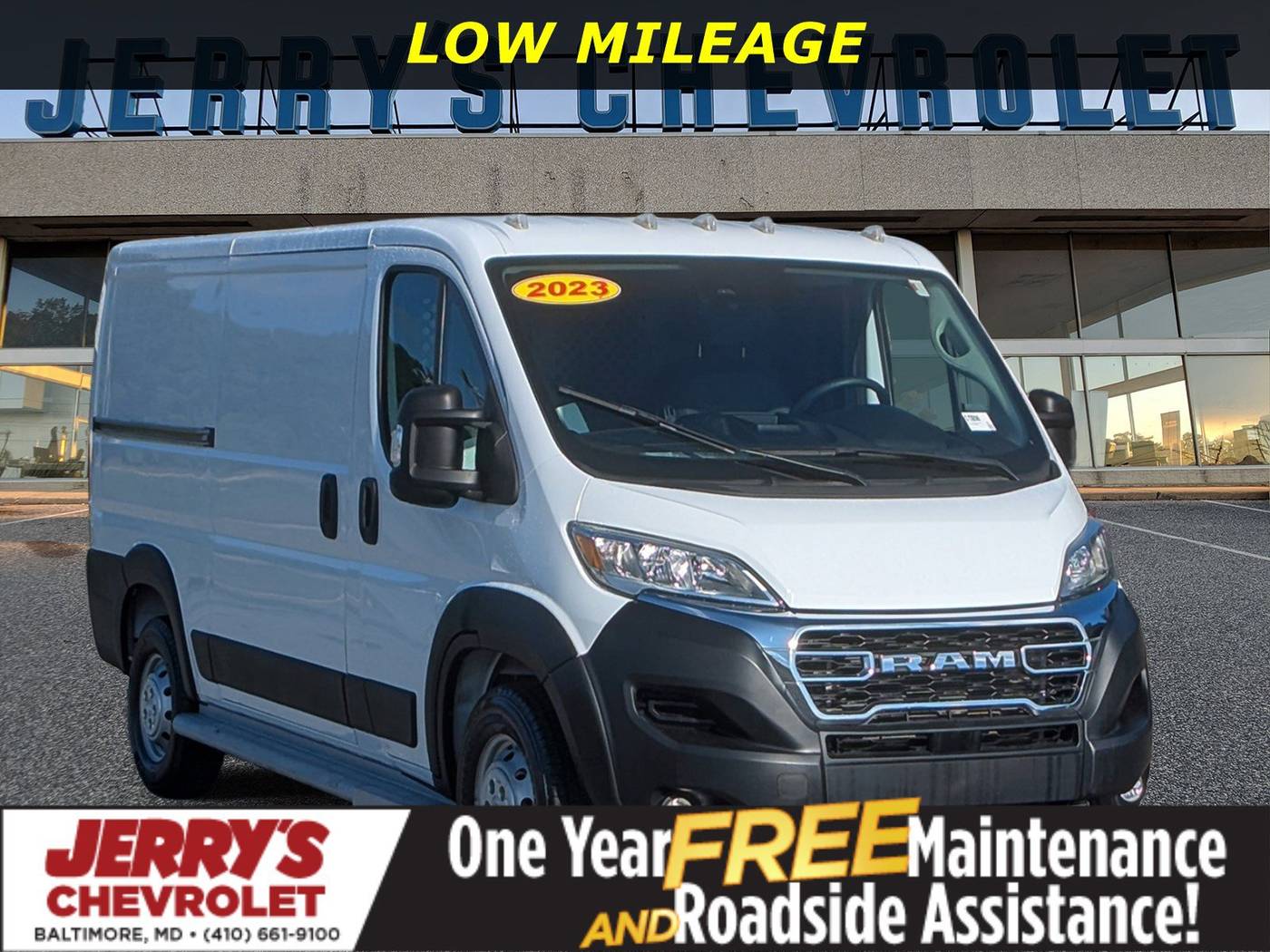 2023 Ram ProMaster Cargo Van 2500 — Cargo Van — 28,963 mi — Baltimore, MD