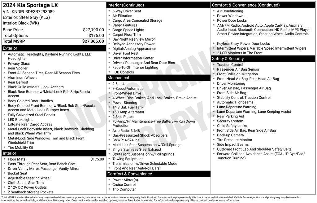 2024 Kia Sportage LX — SUV — 25,579 mi — Akron, OH