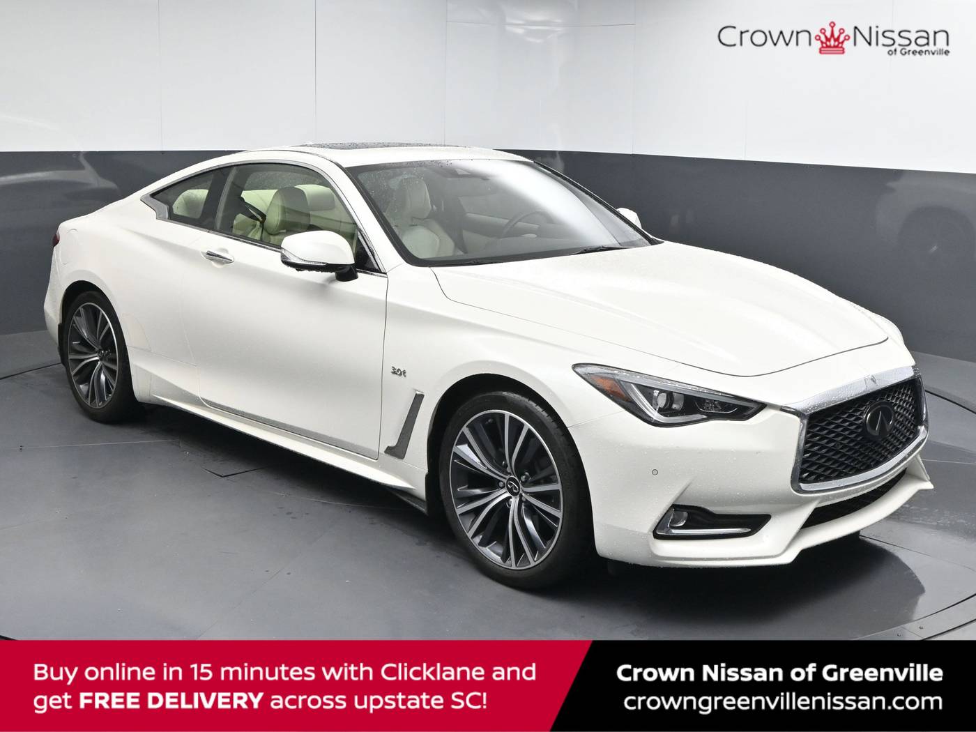 2020 INFINITI Q60 3.0t LUXE — Coupe — 39,867 mi — Greenville, SC