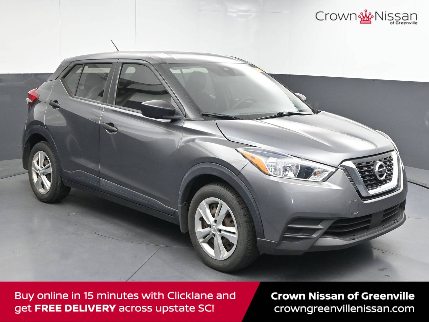 2020 Nissan Kicks S — SUV — 75,238 mi — Greenville, SC