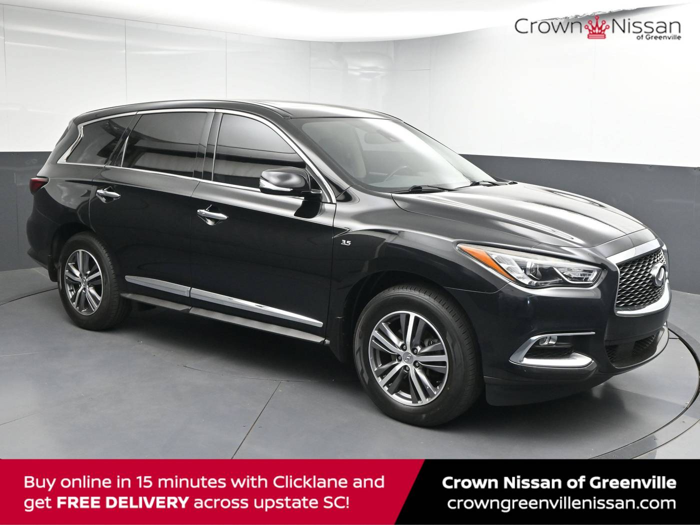 2020 INFINITI QX60 PURE — SUV — 81,591 mi — Greenville, SC